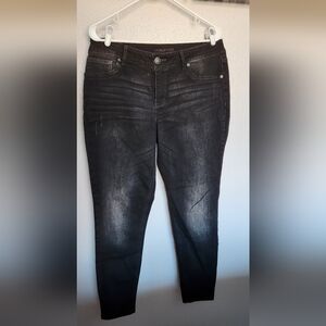 Black Distressed Denim Jeans